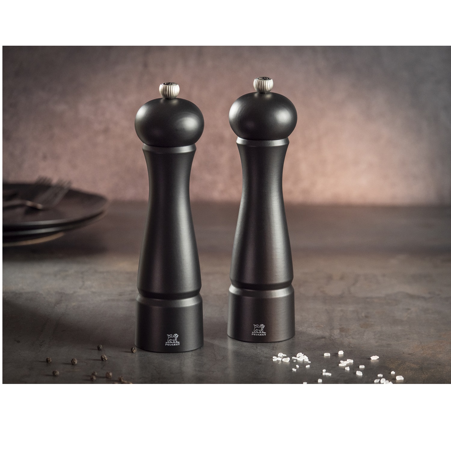 Festival moulin à poivre noir mat 22 cm - peugeot saveurs