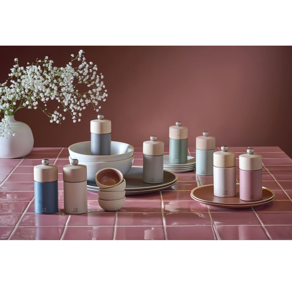 Moulin à poivre manuel en bois, boréal vert fougère, 12 cm - peugeot saveurs