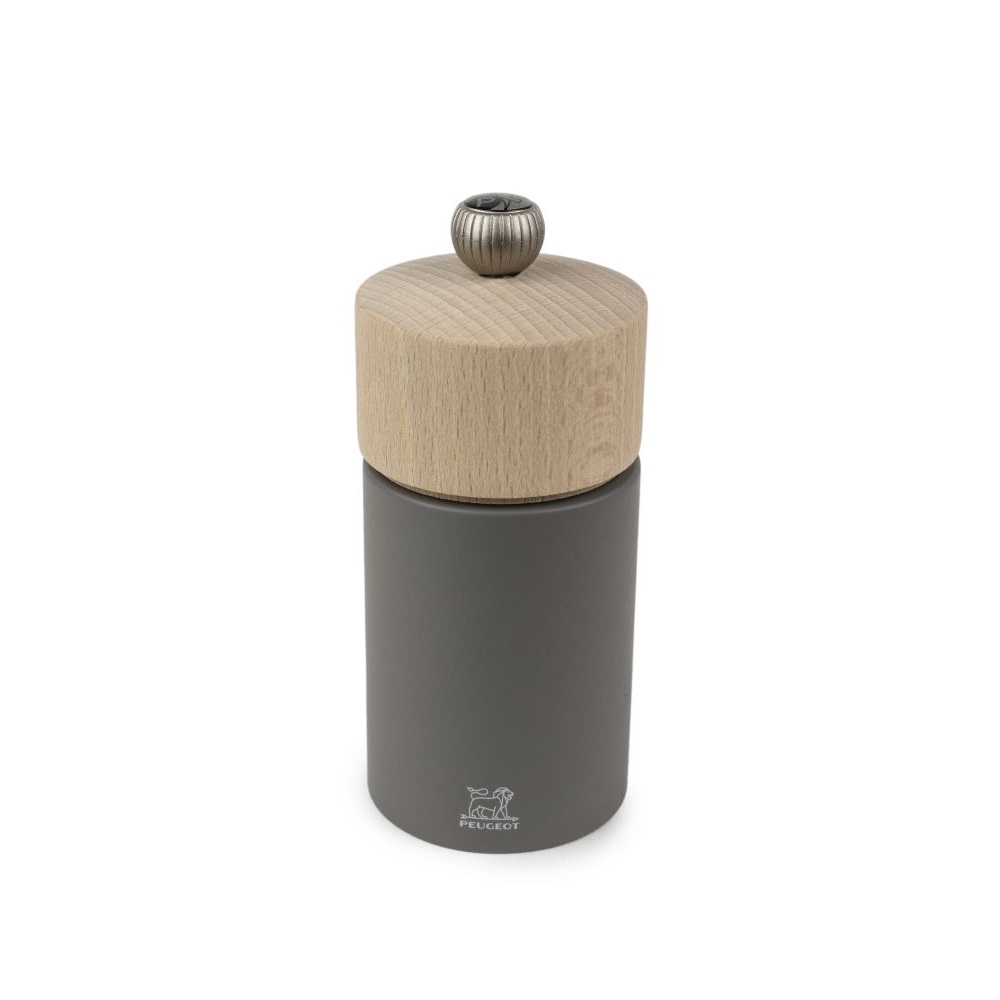 Moulin à poivre manuel en bois, boréal gris roche, 12 cm - peugeot saveurs