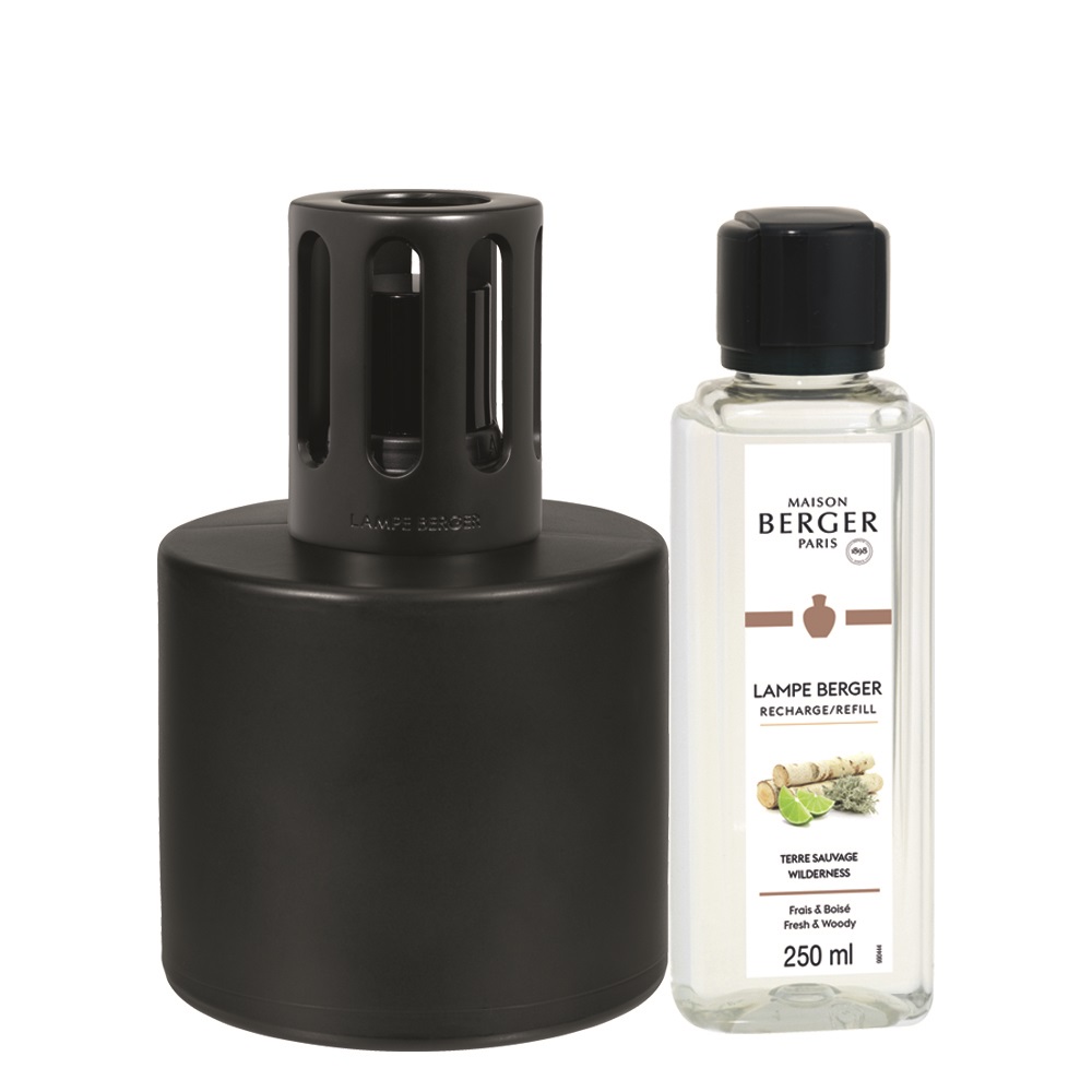 Coffret lampe berger illusion noire diffuseur de parfum à catalyse - maison berger paris