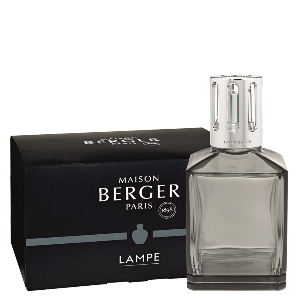 Lampe diffuseur de parfum à catalyse essentielle carrée grise - maison berger paris