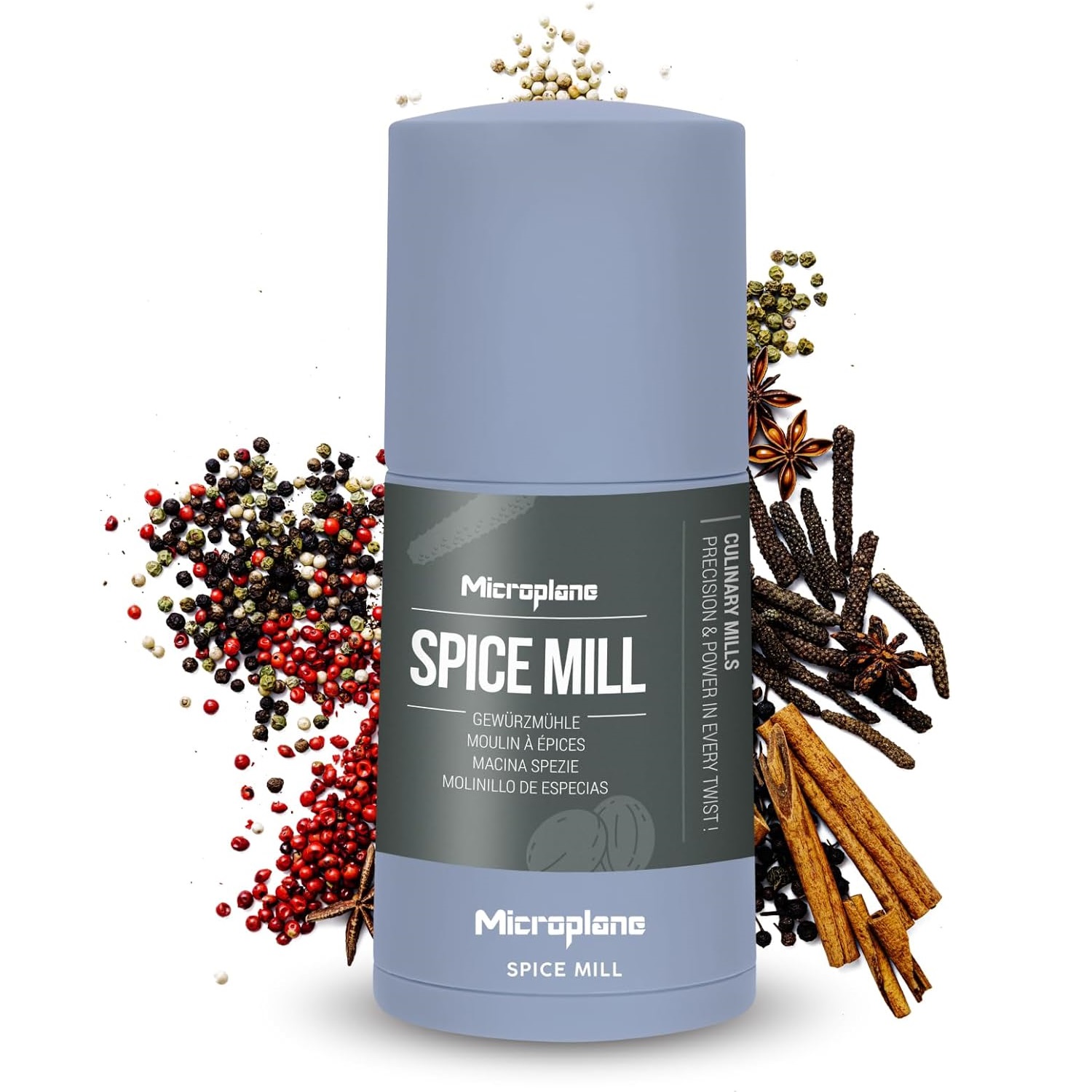 Moulin à épices sky blue - microplane