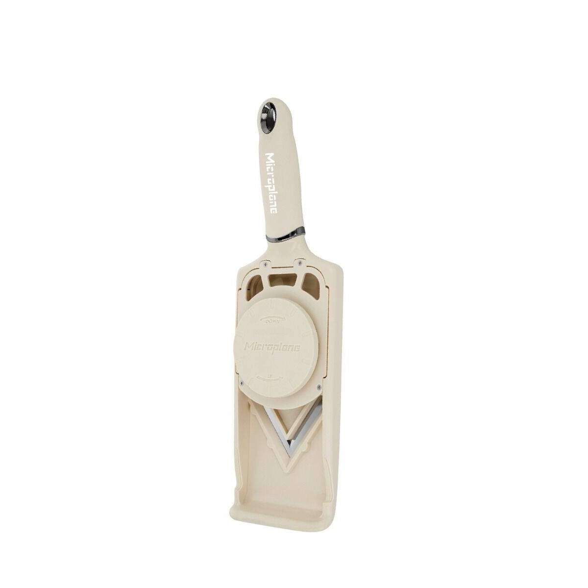 Mandoline réglable lame en v , beige - microplane