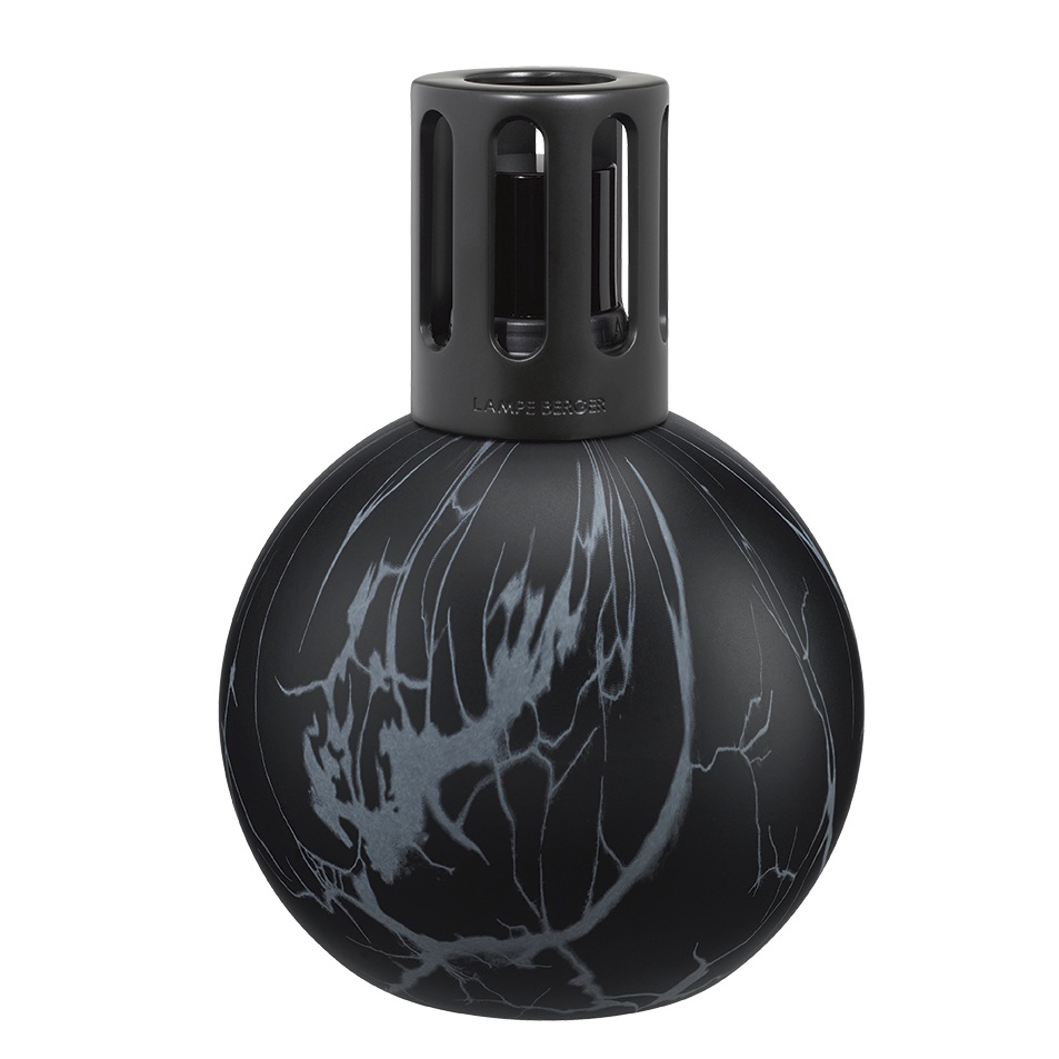 Marbrure noire , lampe diffuseur de parfum par catalyse - maison berger paris