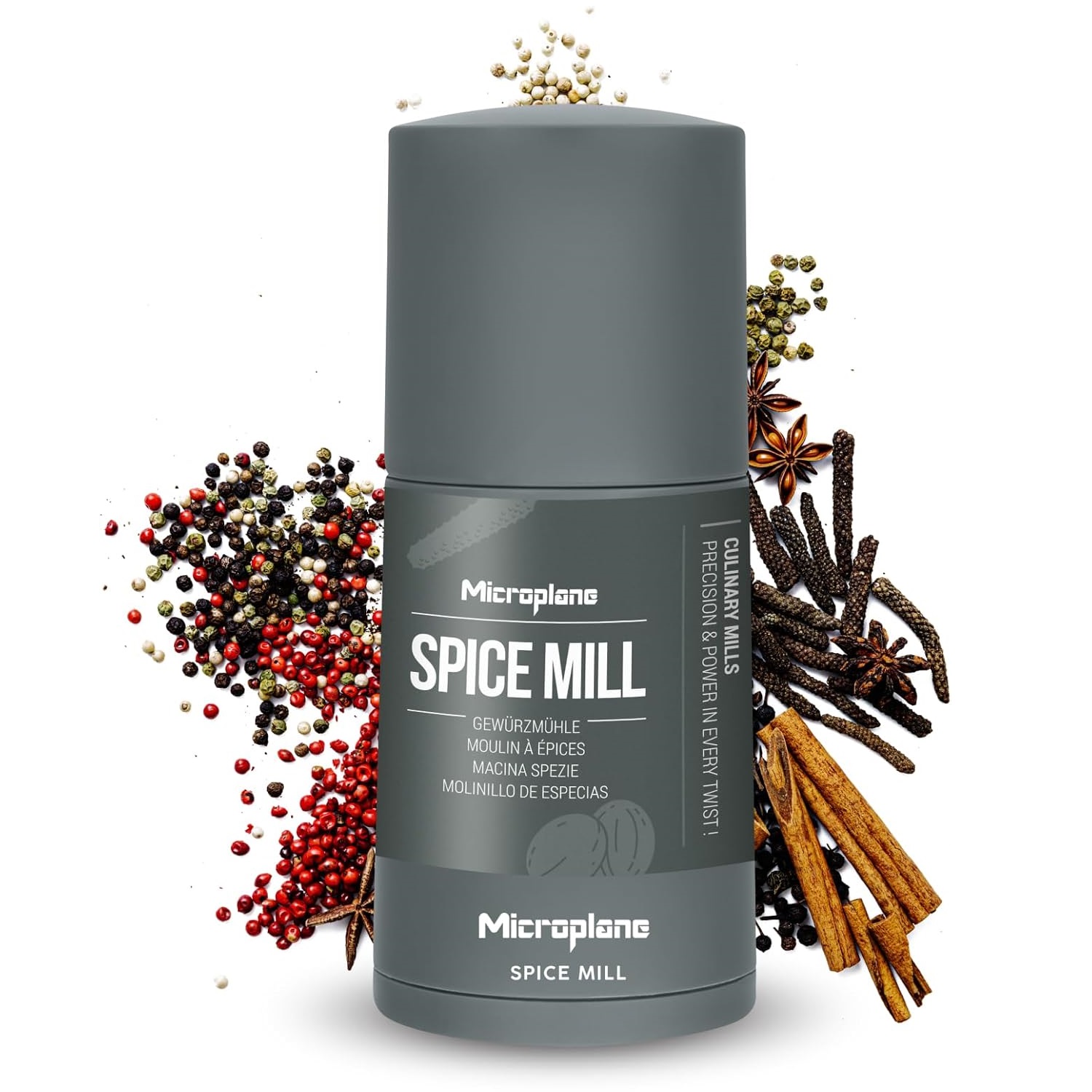 Moulin à épices eucalyptus green - microplane