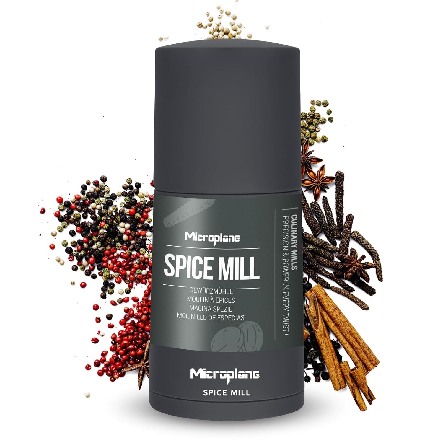 Moulin à épices after dark grey - microplane