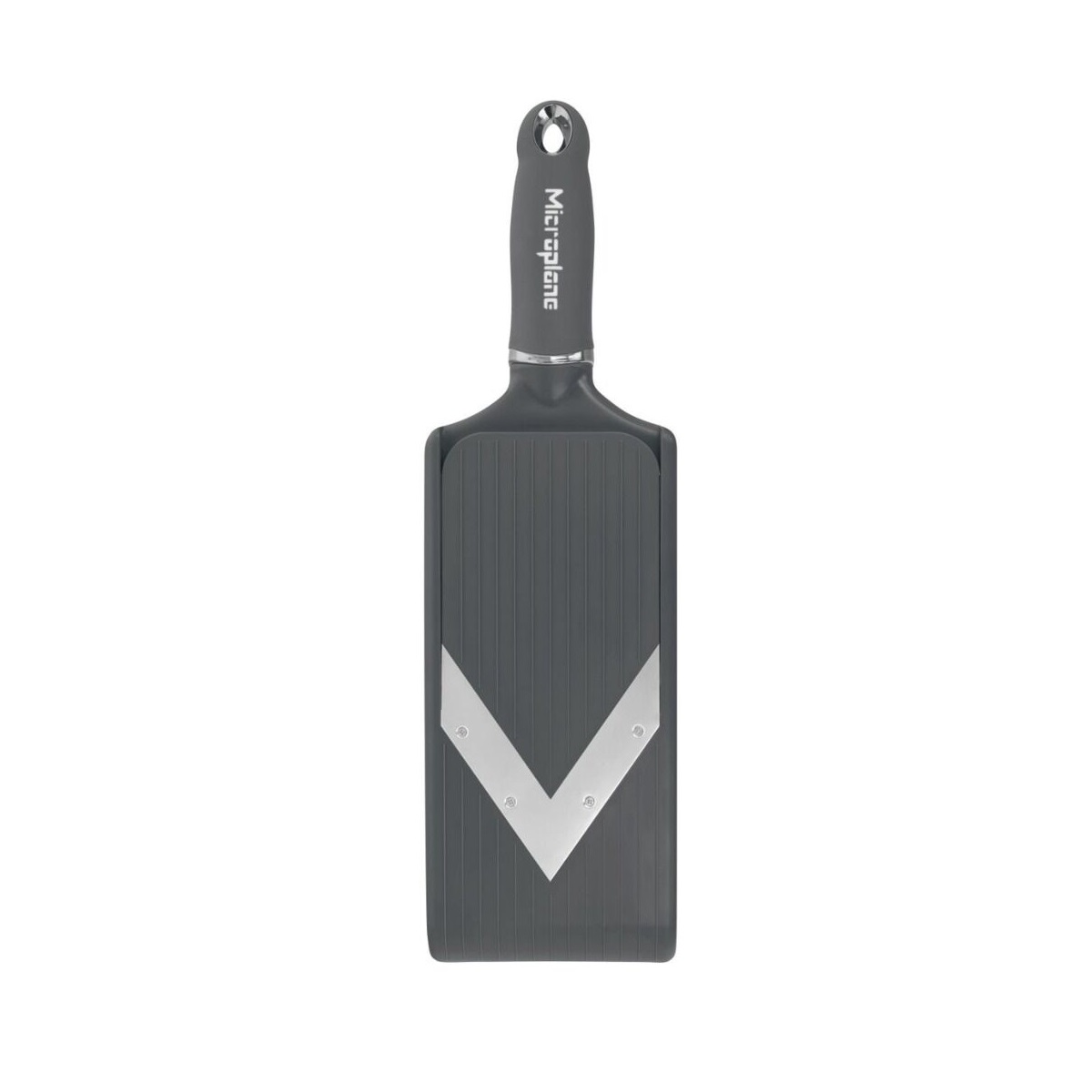 Mandoline réglable lame en v , drak grey - microplane