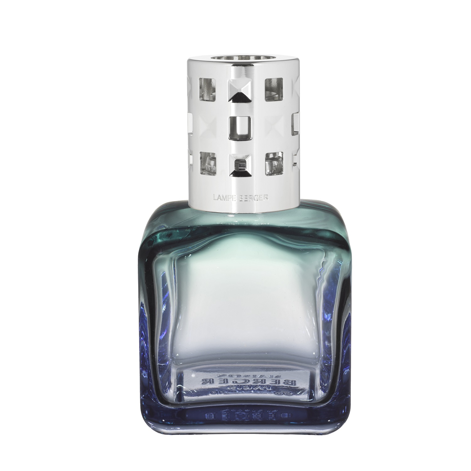 Coffret lampe berger glaçon turquoise-bleue diffuseur à catalyse + 250ml vent d'océan - maison berger paris