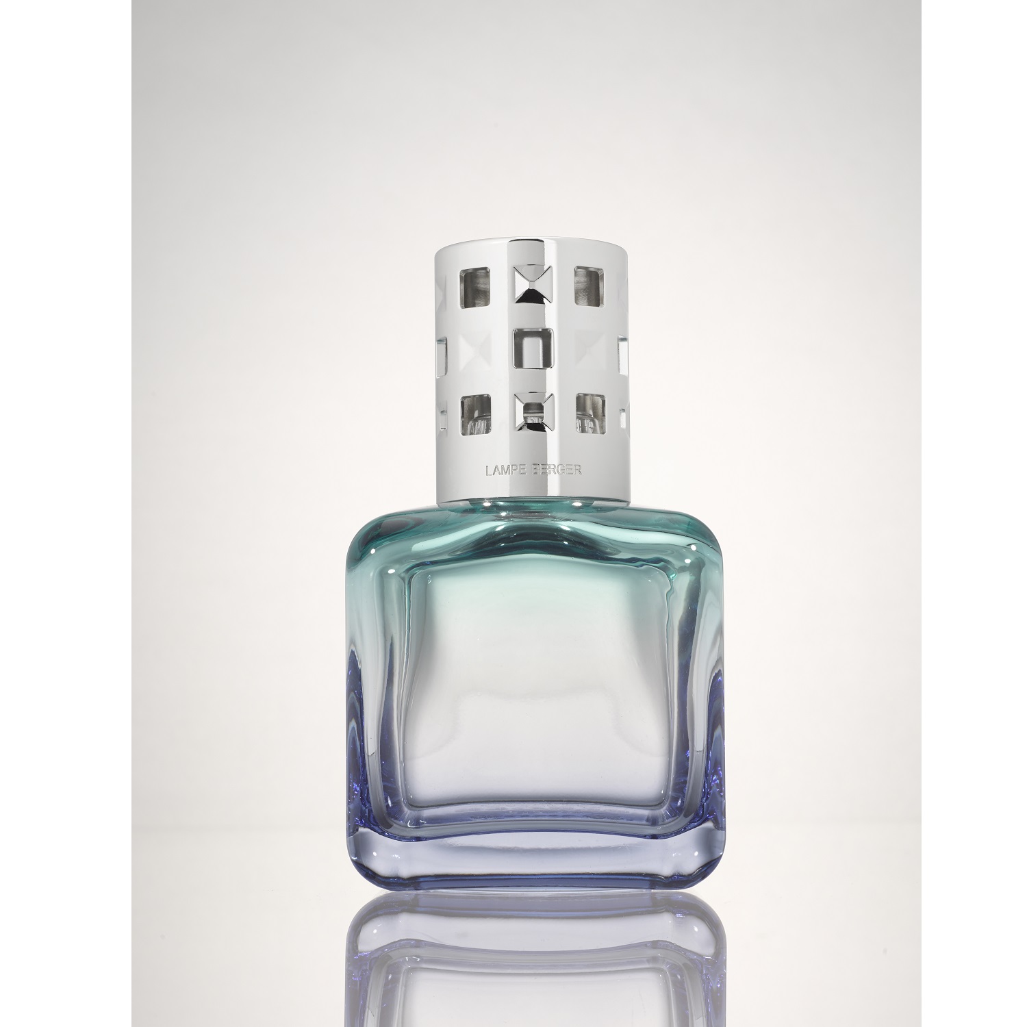 Coffret lampe berger glaçon turquoise-bleue diffuseur à catalyse + 250ml vent d'océan - maison berger paris