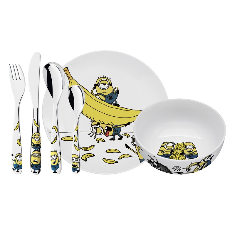 Ensemble 6 pieces vaisselle enfant les minions - wmf