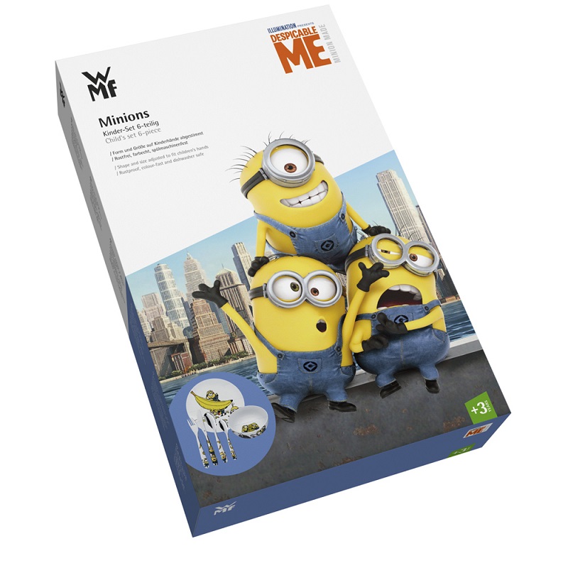 Ensemble 6 pieces vaisselle enfant les minions - wmf