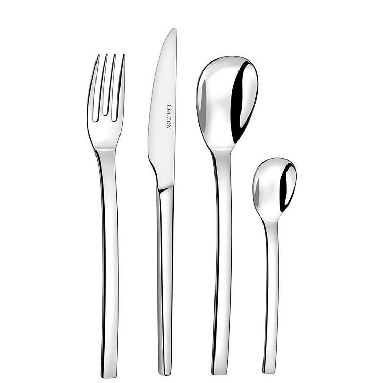 Pixelle coffret 24 couverts de table en inox pour 6 personnes - couzon