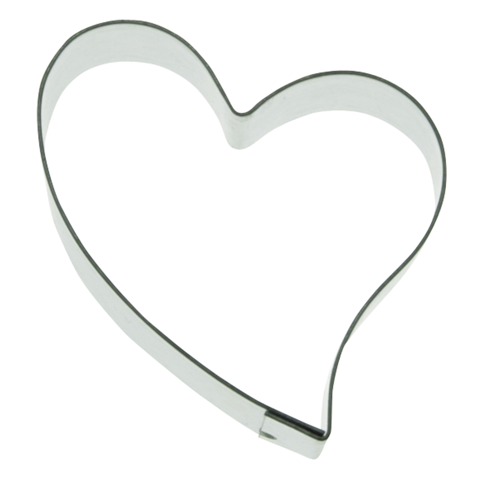 Emporte piece a patisserie en inox coeur asymetrique 3,5 cm - stadter