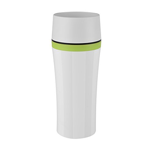 Travel mug isotherme 0,36l fun vert et blanc - emsa