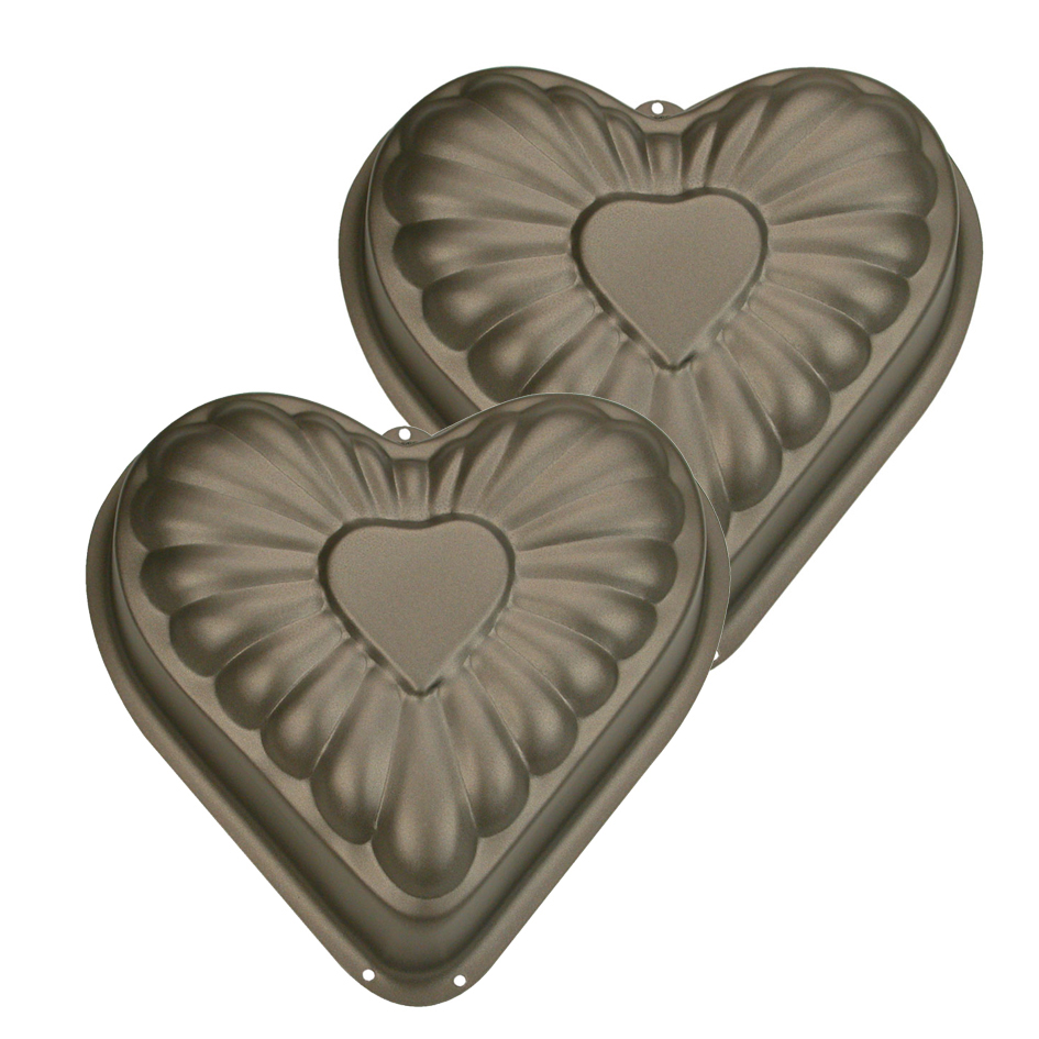 Set 2 pieces coeur 10 cm