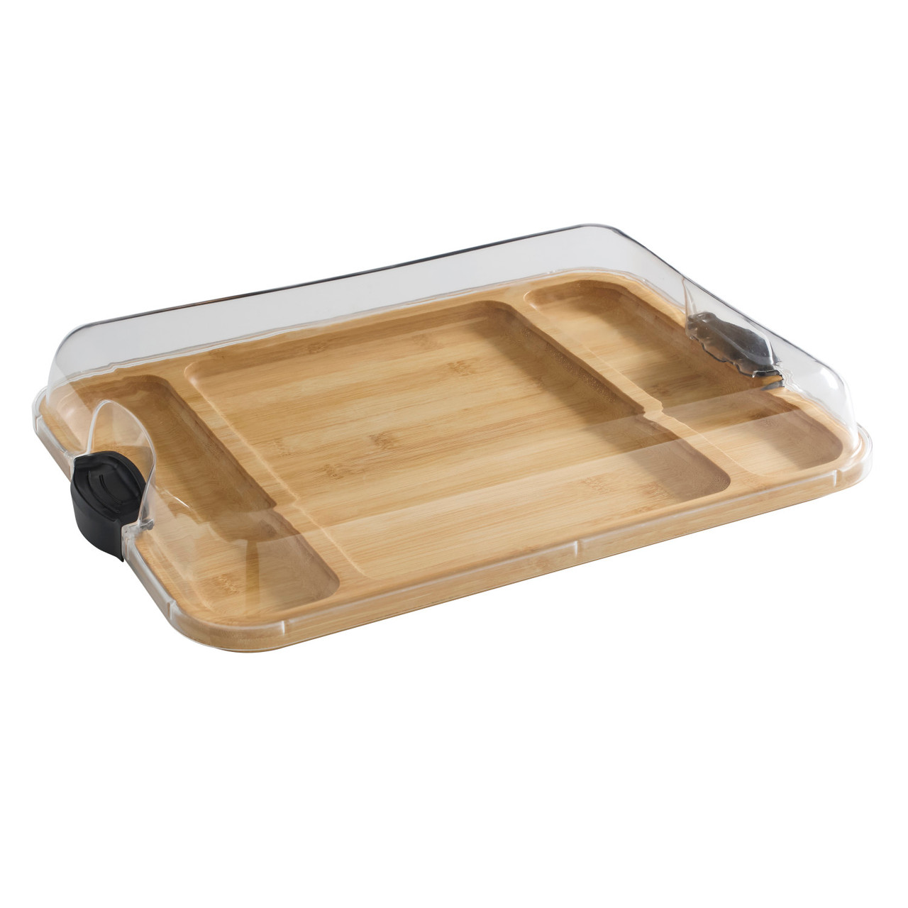 Plateau snack rectangulaire en bambou transportable build-a-board de farberware, 30,5 x 40,5 cm - kitchencraft