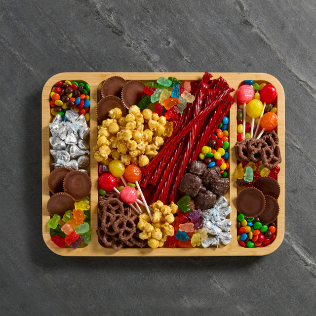 Plateau snack rectangulaire en bambou transportable build-a-board de farberware, 30,5 x 40,5 cm - kitchencraft