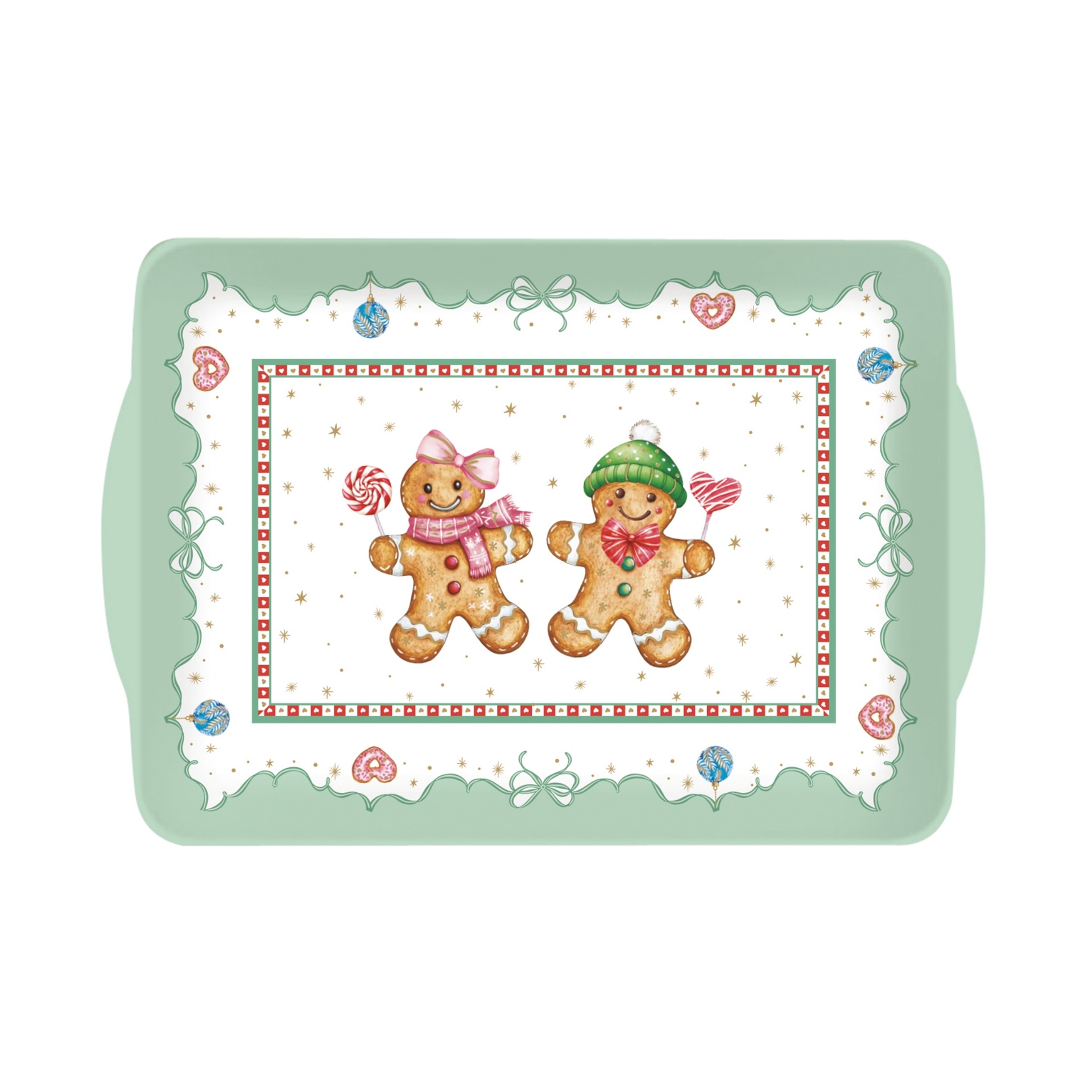 Sweet christmas, mini plateau de service 22x15 cm- easylife