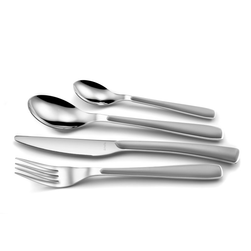 Menagere 24 pieces zephir soie gris - amefa