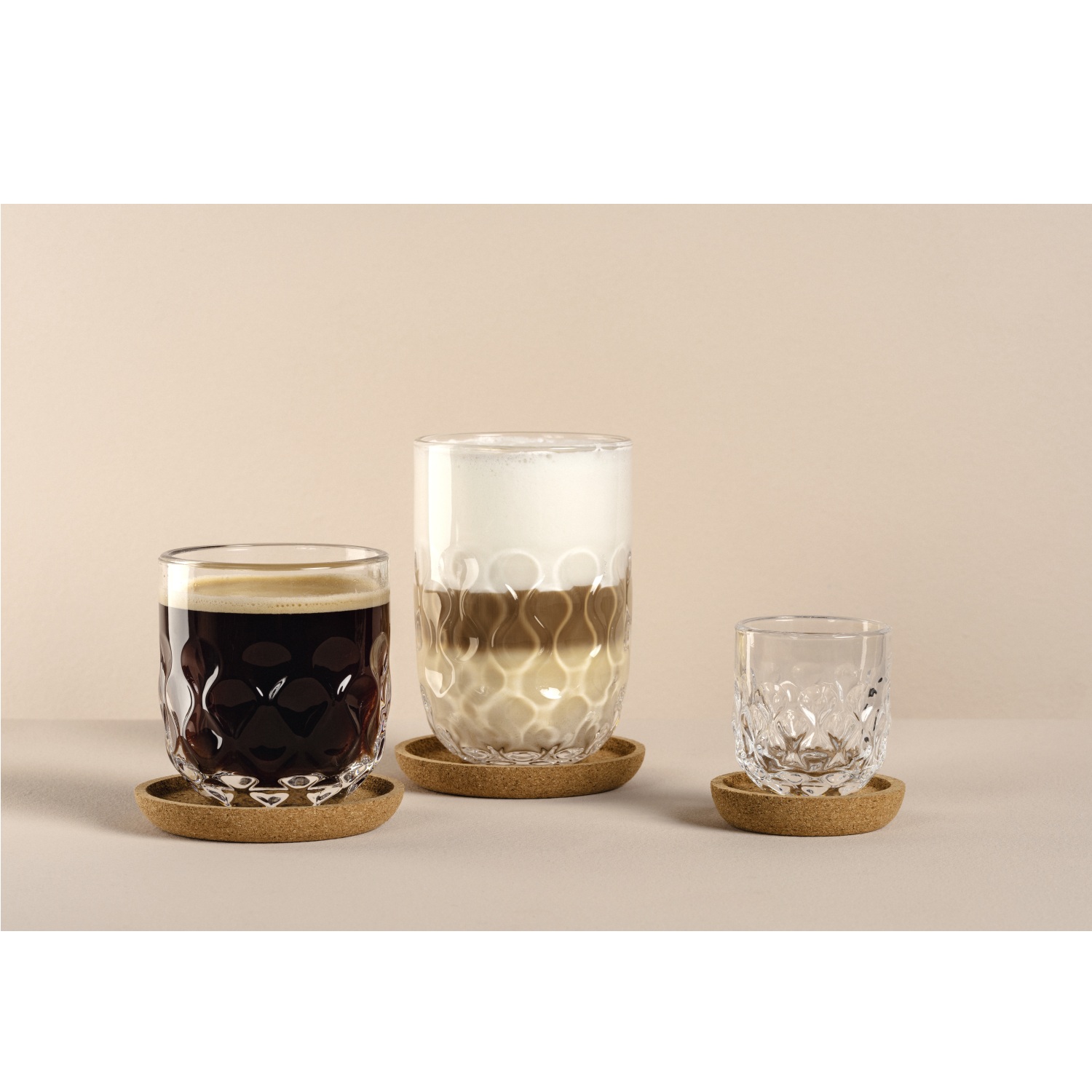 Lot de 2 verres à expresso gocce 2 - 220 ml - leonardo