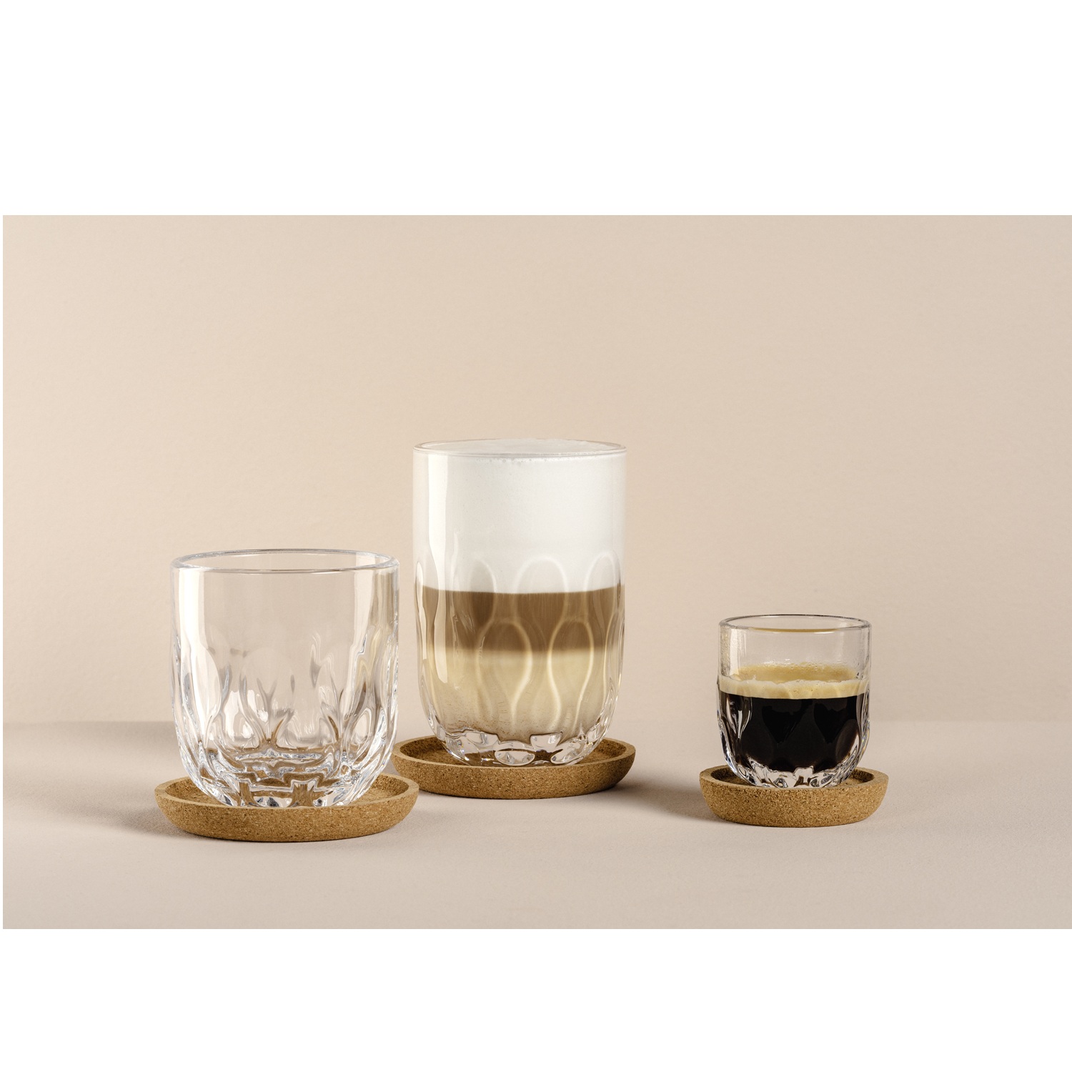 Lot de 2 verres à expresso gocce 3 - 220 ml - leonardo