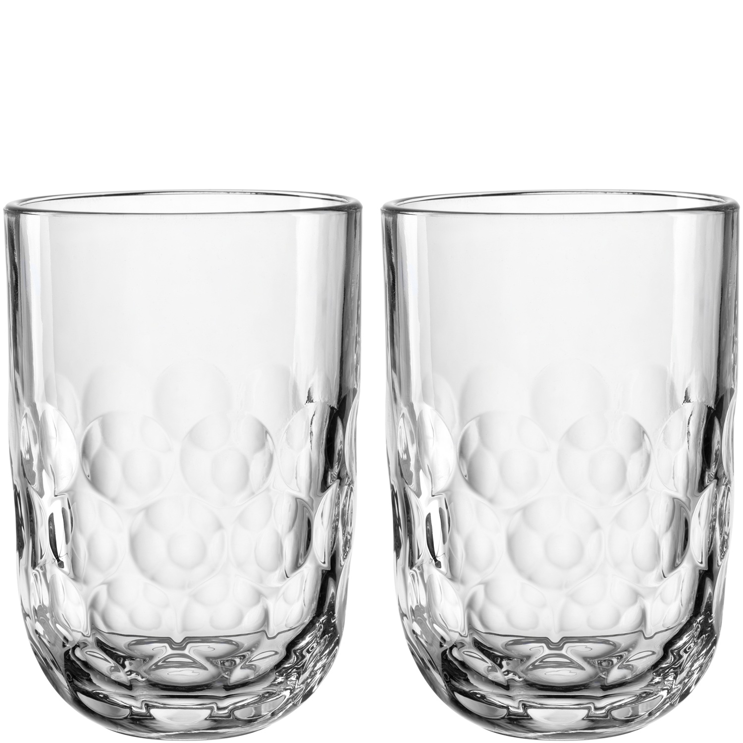 Lot de 2 verres à latte macchiato gocce 1 - 390 ml - leonardo