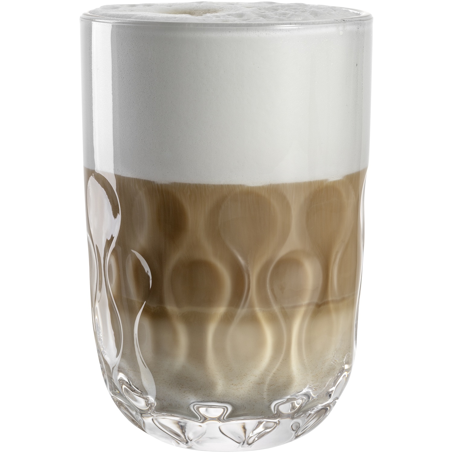 Lot de 2 verres à latte macchiato gocce 2 - 390 ml - leonardo