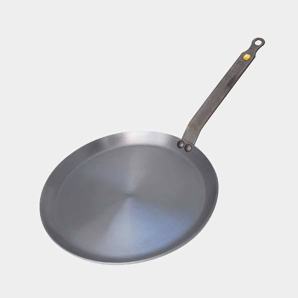 Box crepesparty poele a crepes en acier mineral 26 cm pinceau et spatule - de buyer