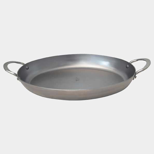 Plat / poele ovale 2 anses mineral 36 cm - de buyer