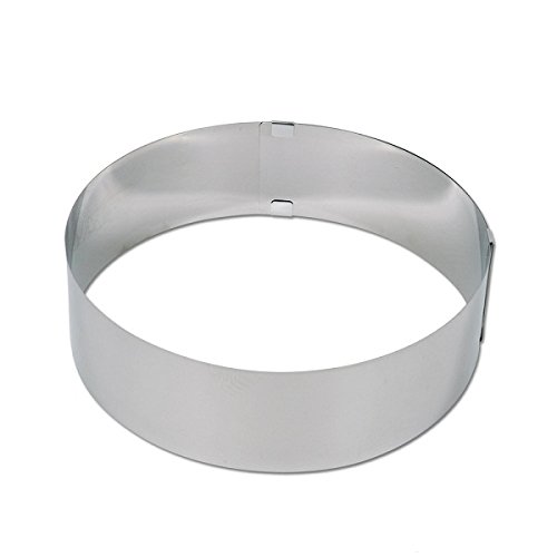 Cercle a entremets reglable en inox hauteur 9 cm - lares