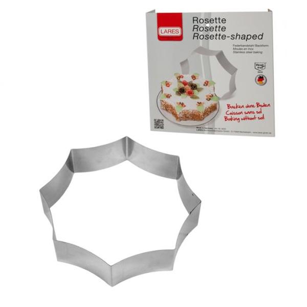 Cercle a patisserie en forme de rosette pour entremets diam 27 h 7 cm - lares
