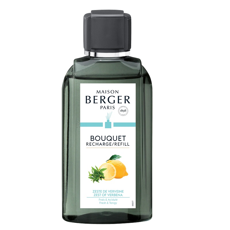 Recharge 200 ml pour bouquet parfume zeste de verveine - maison berger paris