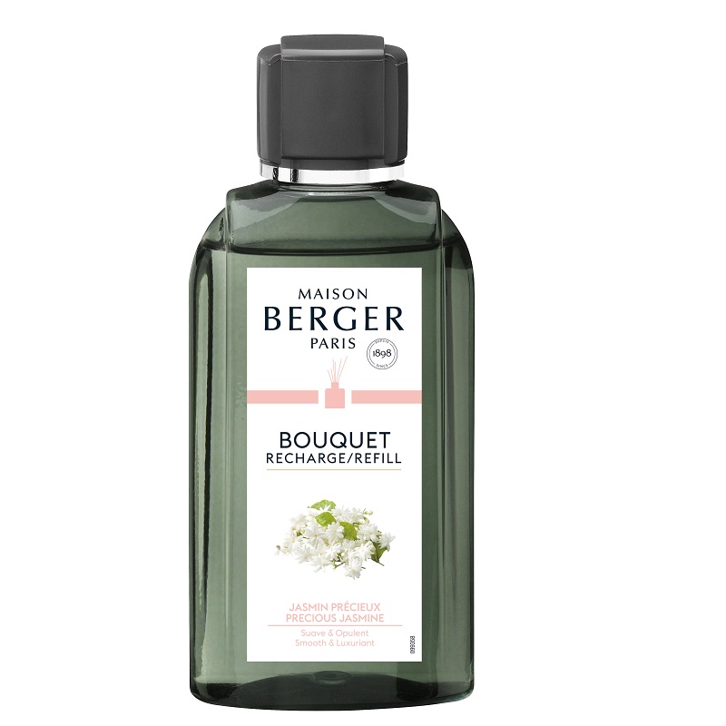 Recharge pour bouquet parfume 200 ml jasmin precieux - maison berger paris