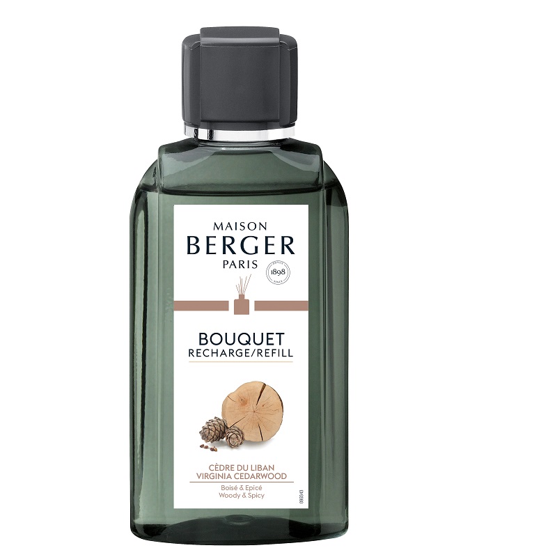 Recharge parfum 200 ml pour bouquet parfume cedre du liban - maison berger paris