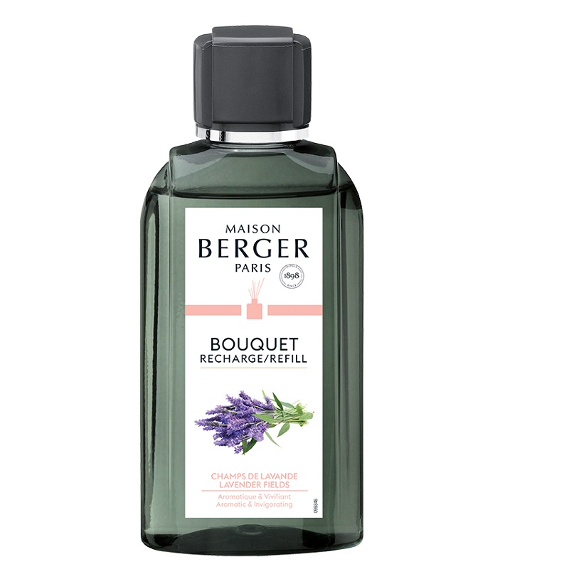 Recharge 200 ml pour bouquet parfumé champs de lavande - maison berger paris