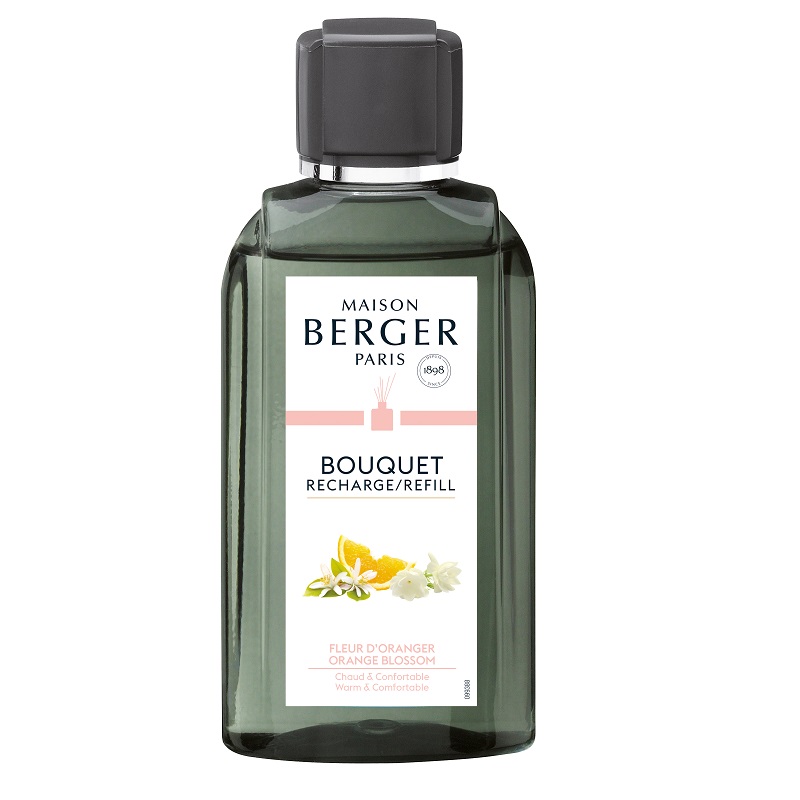 Recharge pour bouquet parfume 200ml fleur d'oranger - maison berger paris