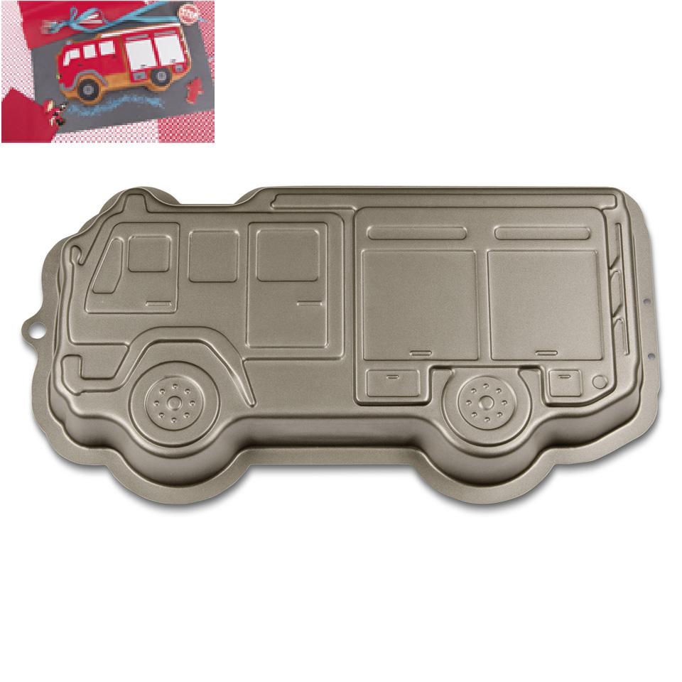 Moule a patisserie anti-adherent en forme de camion pompier 35 cm - stadter