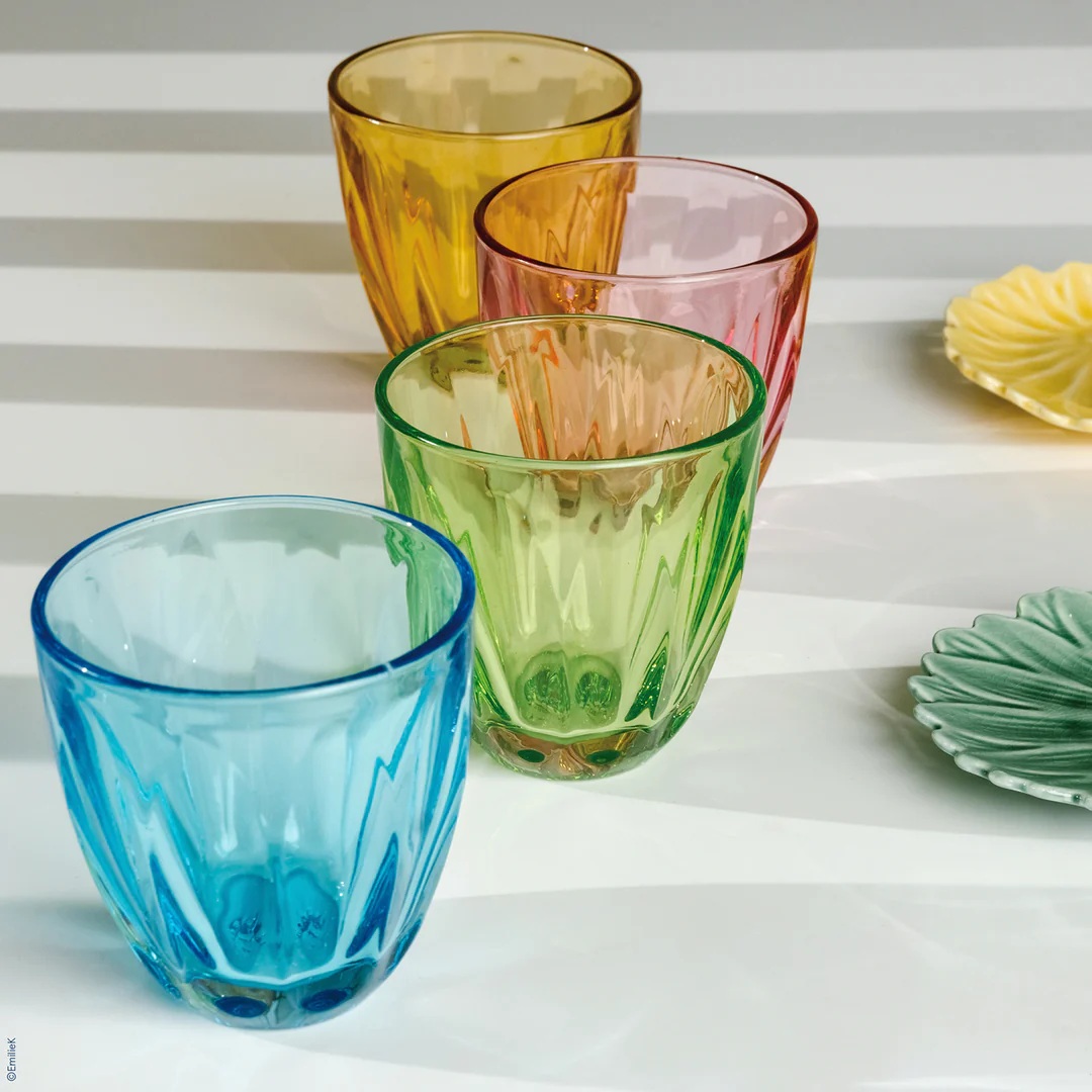 Coffret de 4 gobelets lily couleurs assorties 25cl - la rochere