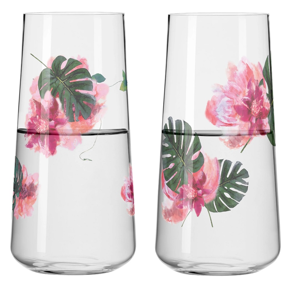 Lot de 2 verres à jus de fruits ou longdrink sommersonett von ramona rosenkranz - ritzenhoff