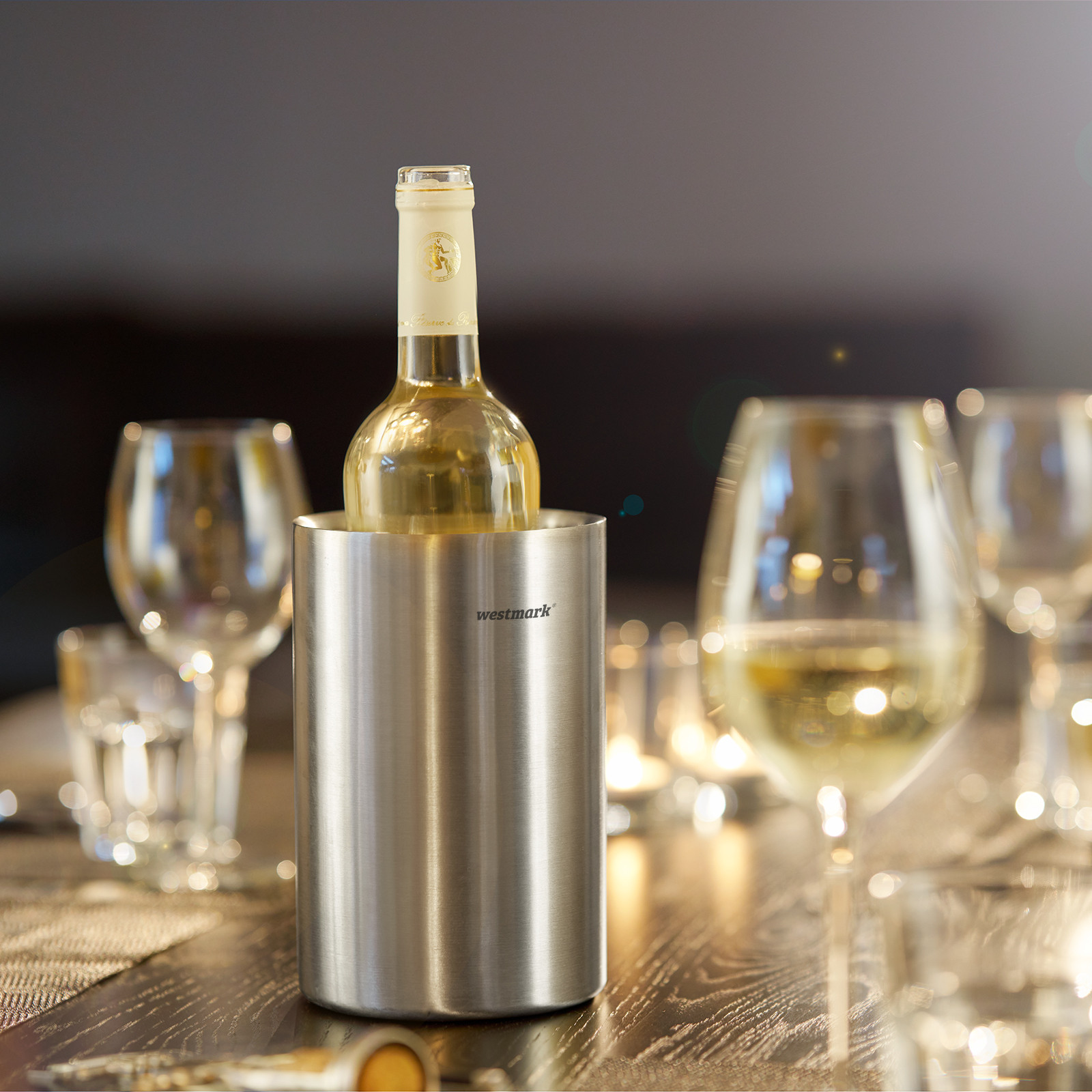 Seau rafraichisseur à vin en inox double paroi - westmark