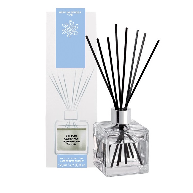 Bouquet cube brins parfumes 100 ml bois d'eau - maison berger paris