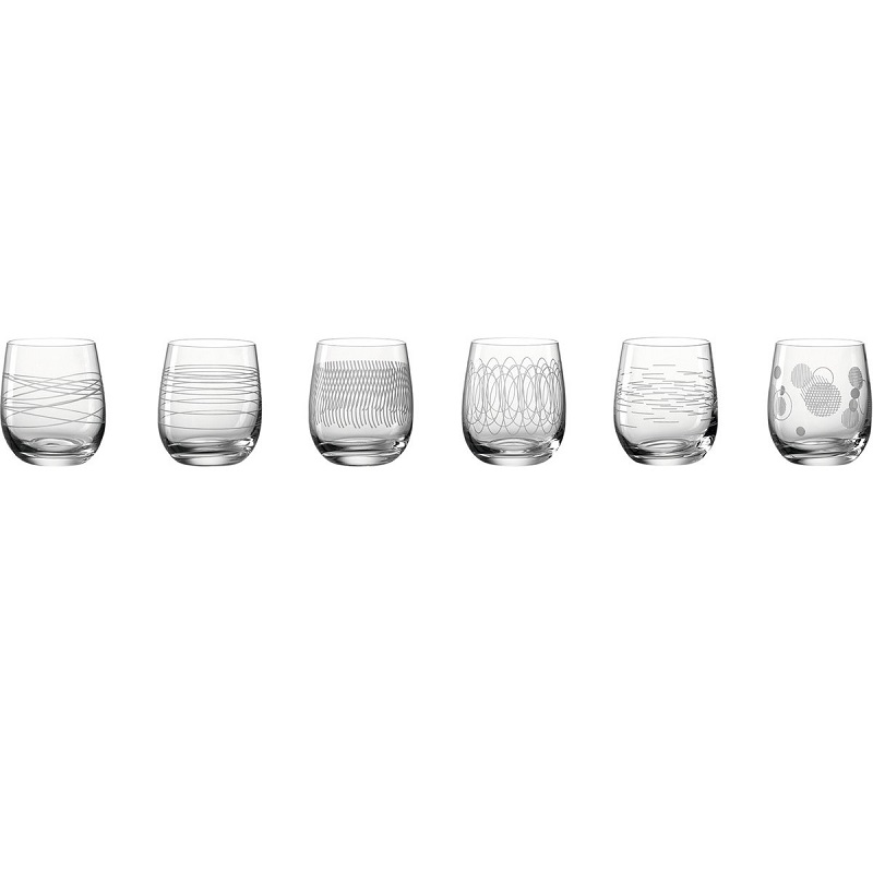 Cassela lot de 6 verres a whisky - leonardo
