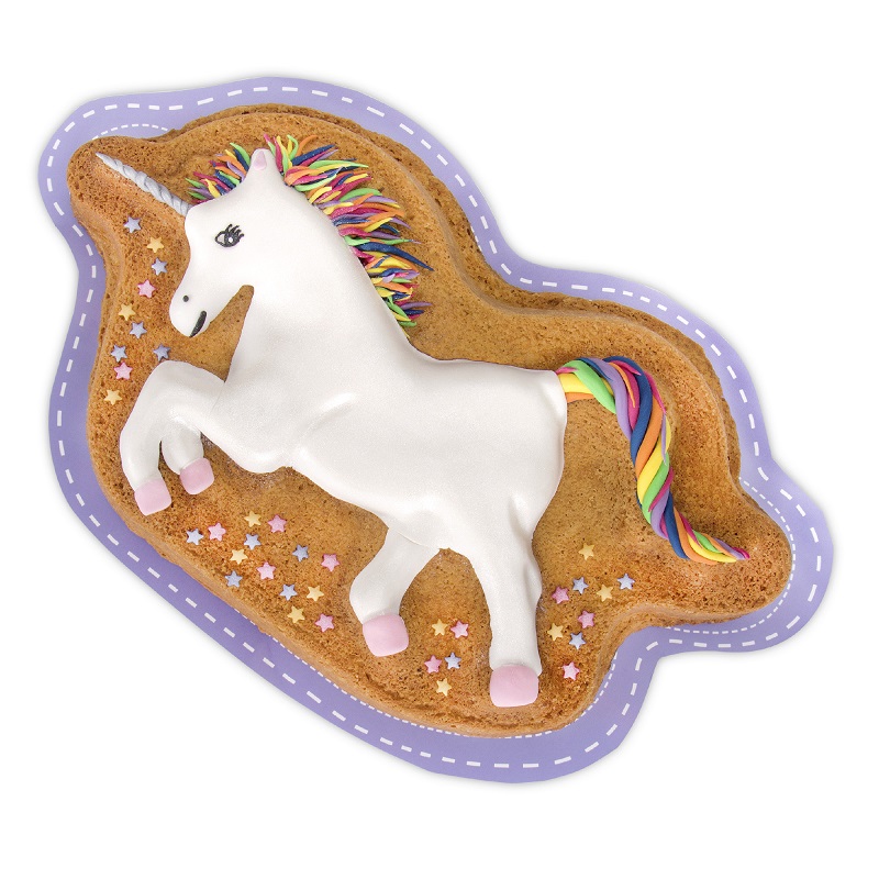 Moule a patisserie anti adherent en forme de licorne 36 cm - stadter