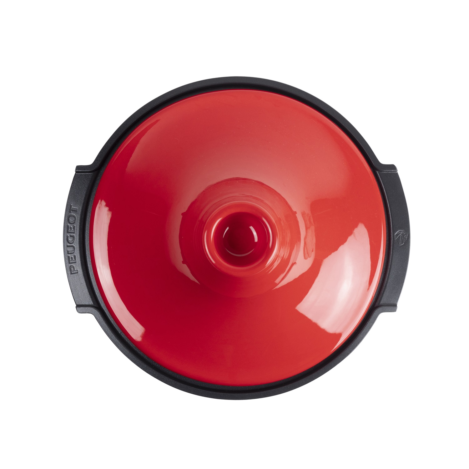 Plat à tajine induction dôme en céramique 30 cm rouge - peugeot saveurs