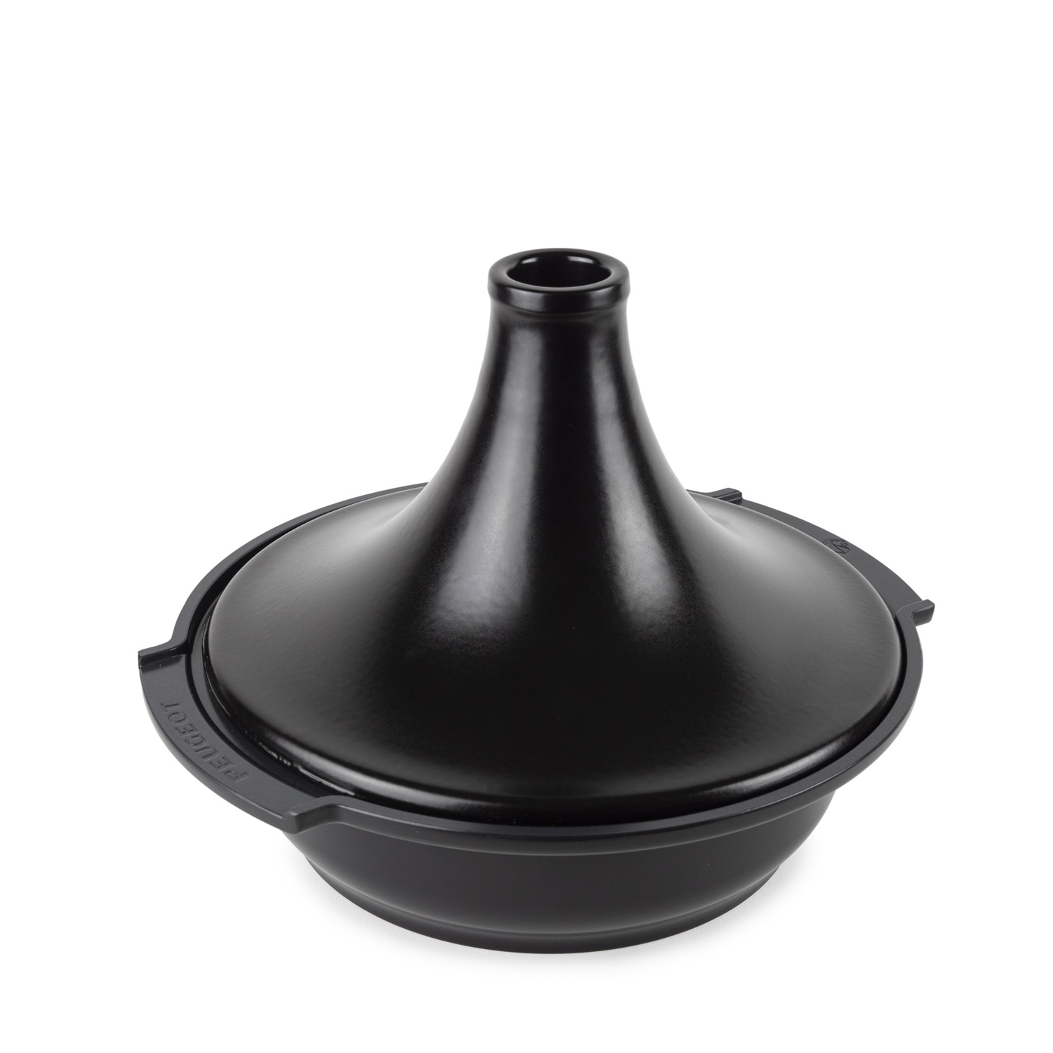 Plat à tajine induction dôme en céramique 30 cm noir satin - peugeot saveurs