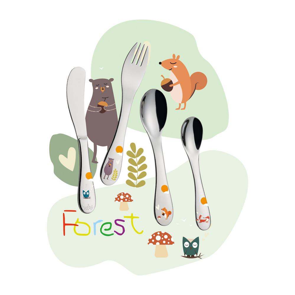 Couverts enfants forest 4 pièces - cilio
