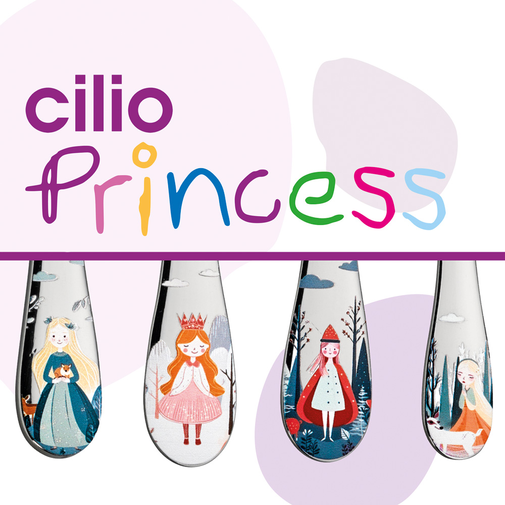 Couverts enfants princesse 4 pièces - cilio