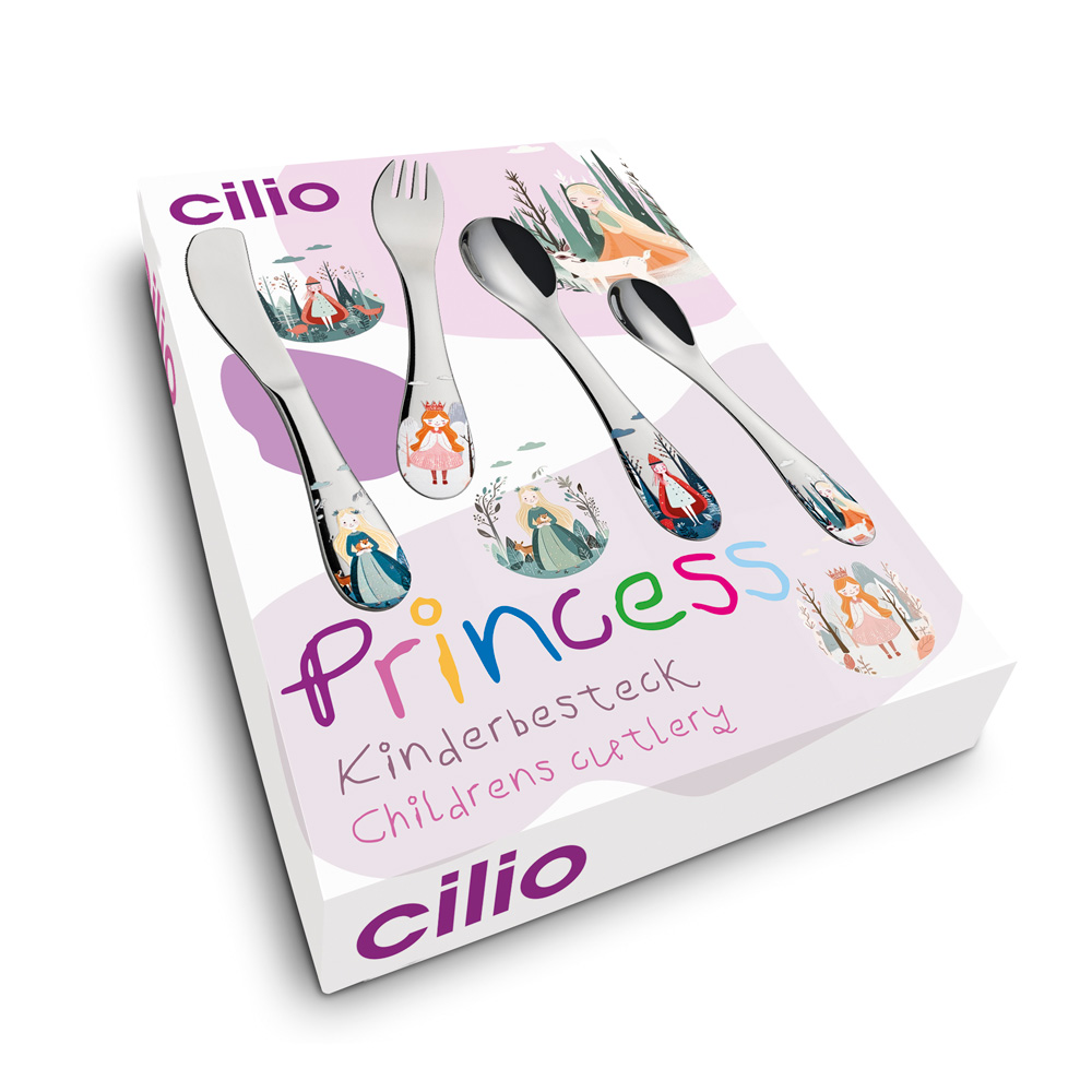 Couverts enfants princesse 4 pièces - cilio