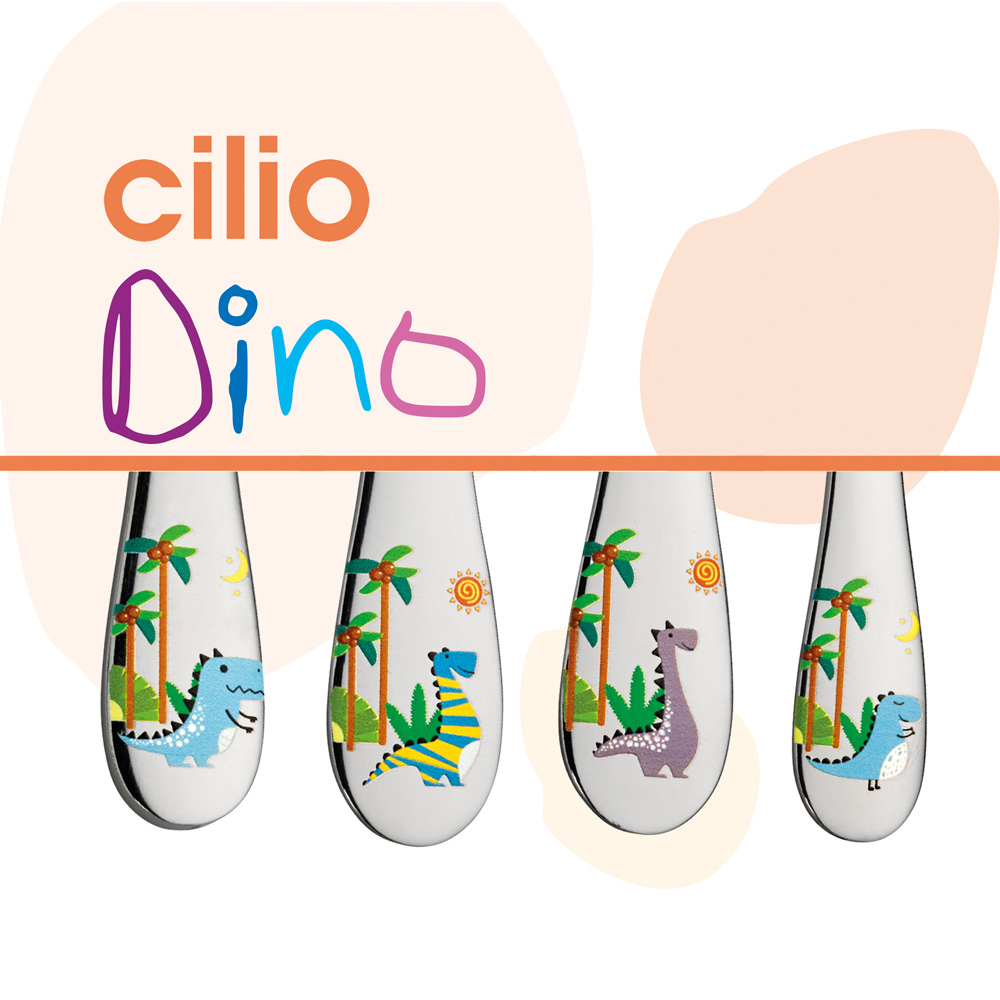 Couverts enfants dino 4 pièces - cilio