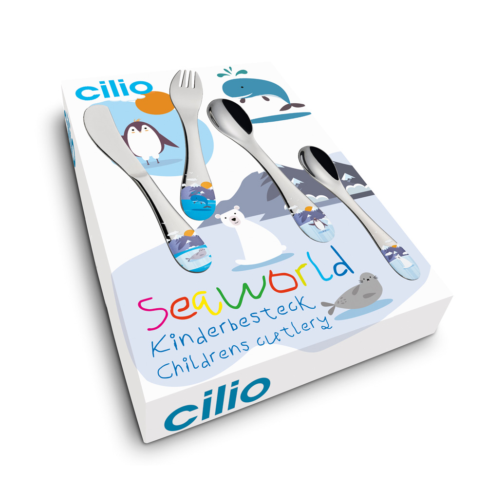 Couverts enfants seaworld 4 pièces - cilio